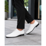 Pantofi albi eleganti pentru barbati piele naturala de culoare GKR71A